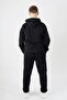 Plain Hooded Three Thread Sh Fleece-Lined Men's Tracksuit Set - 4
