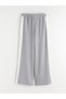 Lcw Kids Gray Polo Neck Striped Girls' Sweatshirt and Leggings - 7
