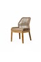 Victoria Semi Acacia Wood Outdoor Dining Chair Set of 2 | Rope Woven Patio Chair with Cushioned Seat | Weather-Resistant Garden & Balcony Chair | 87 x 61 x 55 CM - 3