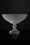 Crystal Glass Pedestal Fruit Bowl Serving Bowl, Salad Bowl – High Quality Stylish Tableware and Decorative Bowl - 2L - 2