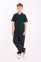 Unisex Children's Polo Neck School T-Shirt Basic Short Sleeve 2-Piece School Long Sleeve T-Shirt 5-16 Years Old Nefti - 4