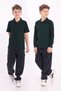 Unisex Children's Polo Neck School T-Shirt Basic Short Sleeve 2-Piece School Long Sleeve T-Shirt 5-16 Years Old Nefti