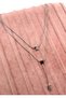 Steel Silver Color Double North Y Necklace - 4