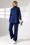 Women's Stand-Up Collar Half-Zippered Modal Double Tracksuit Set - 4