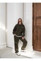 T-Shirt Paneled Winter Tracksuit Set - 8