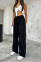Women's High Waist Light Blue Wide Leg Palazzo Jeans