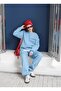 T-Shirt Paneled Winter Tracksuit Set - 7