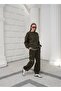 T-Shirt Paneled Winter Tracksuit Set - 7