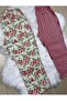 Green Floral and Burgundy Striped Plus Size 2-Piece Pajama Bottoms - 2