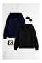 2-Piece Hooded Unisex Zippered Sweatshirt / Cardigan