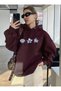 Unisex Men/Women Cap Colorful Custom Printed Cotton Oversize Hooded Sweatshirt