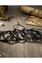5-Piece Genuine Leather Bracelet with Nordic Axe and Sailor Anchor Figures Men's Bracelet Gift Bracelet - 3