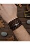 3Pcs Leather Bracelet Infinity Design Adjustable Genuine Leather Bracelet Men's Bracelet Gift - 2