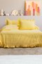 Double Duvet Cover Cotton Cotton Ornamental Overlocked Ruffled (Elastic Sheet) - 2