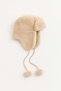 Pompon Lace-Up, Ultra Warm Ushanka Pompon Women's Faux Fur Pompom Winter Plush Model with Earmuffs - 6