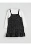 Square Neck Girls' Dress and T-Shirt - 2