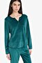 Pajama Set Regular Fit Long Sleeve Velour Top Long Bottom A3356Ax25Au - 4