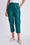 Green 1 Leather Trousers with String Stitch Detail 50715 - 4