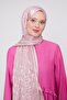 Pink Triangle Pattern Deluxe Devore Shawl