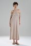 Women's Parçaboya Lace Detailed Design Long Dress - 2