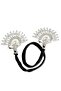 Silver Color Peacock Figured Stone Detailed Bun Hairpin - 2