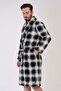 Men's Super Soft Plaid Vienetta Welsoft Shawl Collar Long Sleeve Pocketed Fleece Robe - 2