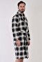 Men's Super Soft Plaid Vienetta Welsoft Shawl Collar Long Sleeve Pocketed Fleece Robe - 3