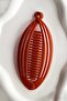Brick Color Fish Figured Banana Buckle - 3
