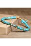 Natural Turquoise Stone Bracelet Adjustable Handmade Unisex Bracelet Inner Peace and Balance Stone - 7