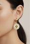 Steel Shiny Sun Clip-On Women's Earrings I Karamaz Women's Gold Steel Earrings - 2