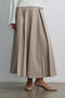 Dark Beige Pleated Skirt - 5