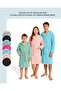 Girls-Boys Children's Bathrobe 100% Cotton |   Hooded – Pocketed – Soft – Piped – Mint Green - 9