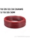 5m 24 AWG 2pin Red Black Electrical Wire 18 20 22 24 26 LED Strip Cable 2 Core Tinned Copper Extens