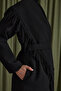 Shawl Collar Coat with Tassel Detail on the Collar - 5