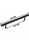 10 Pcs Keijo Black 224mm Stainless Handle (22.4 cm between Screw Holes) (Furniture, Cabinet Handle, Handle Model) - 6