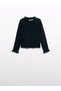 Abel Lula Girls' Half-High Neck Knit Sweater - 4