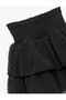 High Waist Gypsy Ruffle Skirt with Pleated Detail - 3