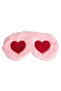 Pink and Red Color Heart Shaped Plush Sleeping Headband - 2