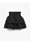 High Waist Gypsy Ruffle Skirt with Pleated Detail