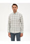 Green Plaid Regular Fit Long Sleeve Shirt 50312359-Vr255 - 3