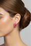 Steel Pink Hoop Clip-On Women's Earrings I Karamaz Women's Gold Steel Earrings - 2
