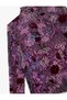Mock Neck Long Sleeve Slim Fit Floral T-Shirt - 4