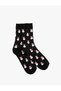 Snowman Patterned Socket Socks