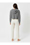 Women's Straight Leg Sweatpants Beige 3011 - 6