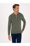 Duman Slim Fit Zippered Polo Collar Knitwear Sweater 50317398-Vr210 - 3