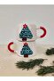 Christmas Themed Pine Tree Patterned Handmade Ceramic Mug Cup Gift - 3