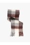 Soft Textured Tasseled Plaid Long Scarf