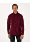 Burgundy Regular Fit Long Sleeve Shirt 50310139-Vr177