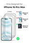9H Tempered Glass Screen Protector – 3 Pack for iPhone 16 Pro Max - 8