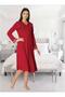 Women's Cherry Special Design Lace Detailed Maternity Nightgown - 4